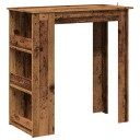  Barbord med oppbevaring gammelt tre 102x50x103,5 cm 8721158441119