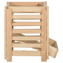 vidaXL Potetkasse 60x40x50 cm heltre furu