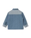 Fliink Don Contrast Skjorte Medium Denim Blue (80 / 1 år)