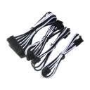 Eletra kabelforlenger Sett 6+6 Pin sort/hvit MP180105-7