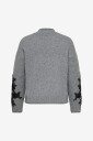 Only Carmakoma   Genser Carlisa Ls Highneck Detail Knt   Grå