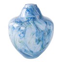 Magnor  Unik skulptur kunstglass M 24 cm blå multi