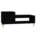 vidaXL Salongbord svart 100x50x45 cm konstruert tre
