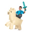 Minecraft™ Oppblåsbar Ridende Lama Barn Kostyme - One size
