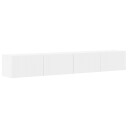  TV Veggskap 2 pcs Hvit 60 x 31 x 29.5 cm Konstruert tre