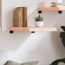 vidaXL Vegghylle 40x50x6 cm ubehandlet heltre eik