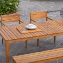Stockamöllan Gunnaröd Benk Teak 186 cm Natur