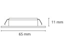 SG Armaturen Ledstar slim mat-hvid 5w led 3000k