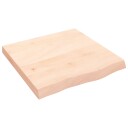 vidaXL Vegghylle 60x60x6 cm ubehandlet heltre eik