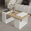 Matris Sofabord 90x37x46,6 cm - Hvit og safireik