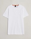 Boss ORANGE Tales Logo Crew Neck T-Shirt White