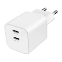Dacota Platinum 45 W dobbel USB-C GaN-lader Hvit