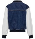 Kids Only Bomber Jakke   KogBowie   Medium+ Blue Denim   Kids Only   8 år (128)   Denimjakker Blå Hvit