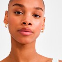 Pilgrim Øreringer Iris Hoop Earrings Gold plated Gull