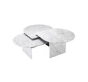 Naples satsbord marmor vit