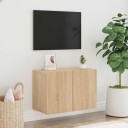 vidaXL Veggmontert TV-benk sonoma eik 60x30x41 cm 8721012255265