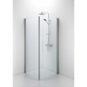 Contura Shower Space dusjdør, 57 cm, klart glass, aluminium profil