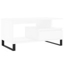  Salongbord hvit 90x49x45 cm konstruert tre 8721012113398