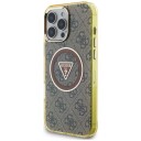 Guess MagSafe metallglitterdeksel til iPhone 16 Pro Max - Brun