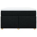  Seng med madrass boksfjær svart 120x200 cm stoff 8721102702501