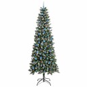  Kunstig juletre grønn 96 x 96 x 240 cm PVC og plast og stål