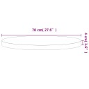  Bordplate Ø70x4 cm rund heltre bøketre 355945