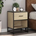  Nattbord 2 stk sonoma eik 40x31x50 cm konstruert tre 8721102837463
