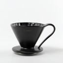 Cafec Flower Dripper - Black , Cup 4 (2-4 cups)