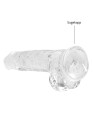 Shots Toys - RealRock RealRock: Crystal Clear Realistic Dildo, 19 cm