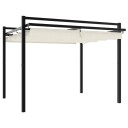  Hagepaviljong med uttrekkbar tak kremhvit 3x3 m aluminium 4003968