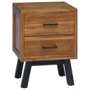 Nattbord med skuff Brun 40 x 35 x 55 cm Massivt Teaktre