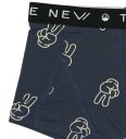 The New Boxershorts - 2-pack - Black Beauty/Navy m. Trykk - The New - 3-4 år (98-104) - Boxershorts Blå Svart