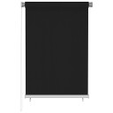 vidaXL Utendørs rullegardin 100x140 cm svart