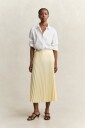 GANT Pleated Midi Skirt   Yellow   38