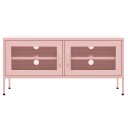 vidaXL TV-benk rosa 105x35x50 cm stål