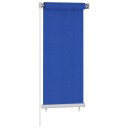 vidaXL Utendørs rullegardin 60x140 cm blå HDPE
