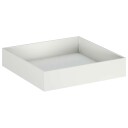 vidaXL Hageblomsterpotte Hvit 100 x 100 x 20 cm Kaldvalsestål