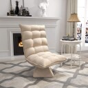 Justerbar polstret gulvstol Beige