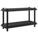 vidaXL Hyllesystem 2 nivåer 100 x 40 x 55,5 cm PP Antrasitt