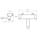 Tapwell Les022 CR Badekararmatur Krom (TA-9421859)