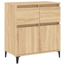 vidaXL Skjenk sonoma eik 60x35x70 cm konstruert tre