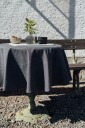 Recycled By Wille Hedvig Duk Behandlet 160 cm Rund Chambray Mørkegrå