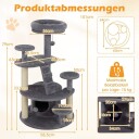 Northix Kattetre Med Hule Stige Og Leker Plassbesparende Design