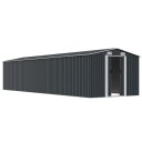 vidaXL Hageskur antrasitt 257x990x181 cm galvanisert stål