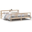  Sengeramme med hodegavl 200x200 cm heltre furu
