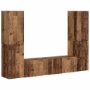  TV benksett 6 pcs Gamle tre Konstruert tre