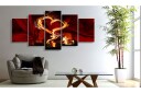 Bilde Flames Of Love Heart 200x100 Artgeist sp. z o. o.
