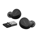 Jabra Evolve2 Buds - With Wireless Charging Pad True Wireless-hodetelefoner Usb-a Via Bluetooth-adapter Microsoft Teams Stereo Svart