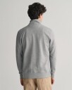 Cardigan i myk bomull med liten logo GREY MELANGE XL