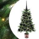  Juletre med 150 LED med stativ grønn 65 cm PE